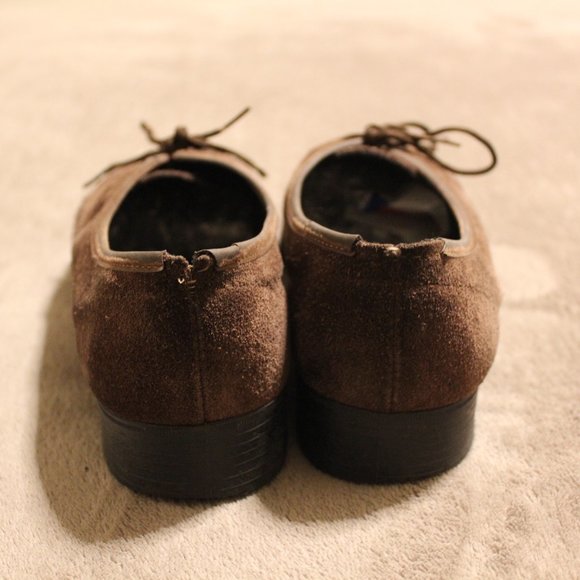 American Apparel Brown Suede Oxfords Size 9 - Picture 5 of 6